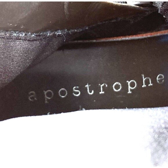 Apostrophe Suede Boots Pirate Riding 15 in Brown Zip 6.5 Women Meander Y2K Gypsy - Picture 2 of 16